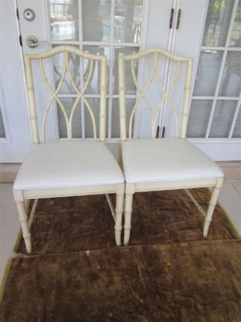 Vintage Dining Chair Thomasville Allegro Faux Bamboo Hollywood Etsy