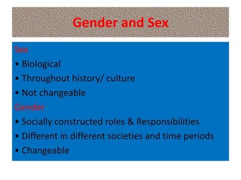 Gender And Sex PPT Pptx