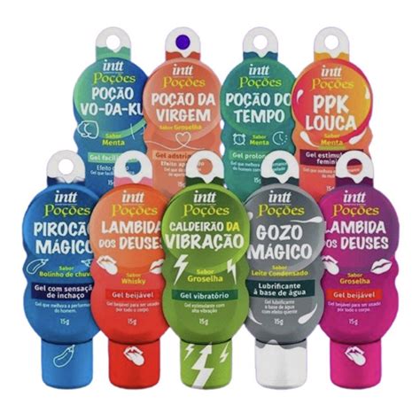Gel Comestível Intt Linha Poções mágicas Da Intt Diversas Funções Sexo Oral Anestésico Anal
