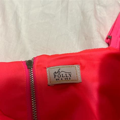 Oh Polly Size 6 Hot Pink Crop Top Slight Blue Mark Depop