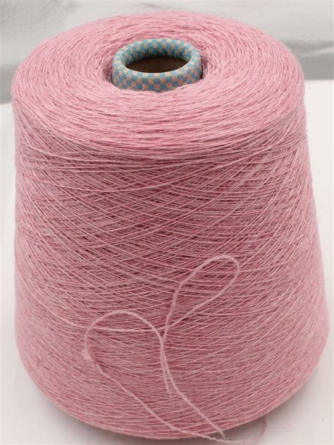 Yarn Cashmere For Knitting Machine Color Pink Cones Gr