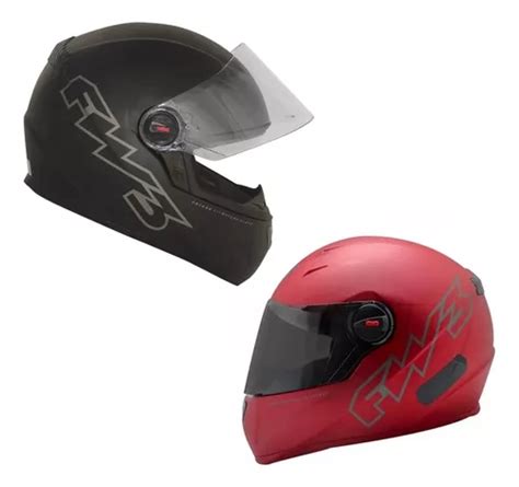 Capacete Fw Gt Classic Preto Fosco Parcelamento Sem Juros