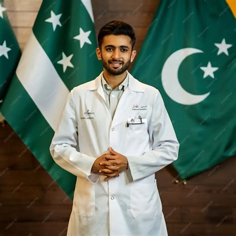 premium ai image  young pakistani doctor celebrating pakistan