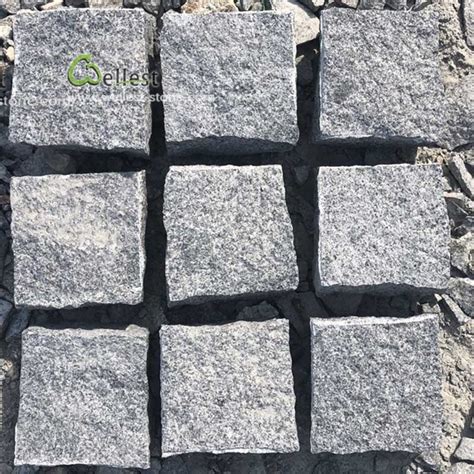 G Dark Grey Granite Cube Stone Pathway Villa Backyard Paver Dark