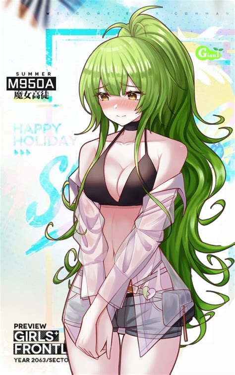 Jinwoo M A Girls Frontline Girls Frontline Girl Alternate Costume Bikini Black