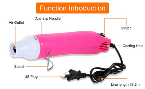 Mini Heat Gun W Portable Hot Air Gun Electric For DIY Acrylic Resin Craft Dryer Crafts