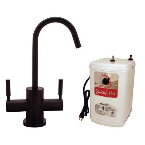 Westbrass In Contemporary Lever Handle Hot And Cold Water Dispenser Faucet With Instant