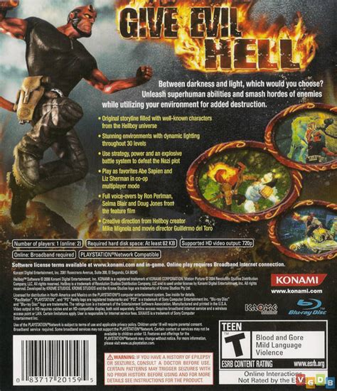 Hellboy: The Science of Evil - VGDB - Vídeo Game Data Base