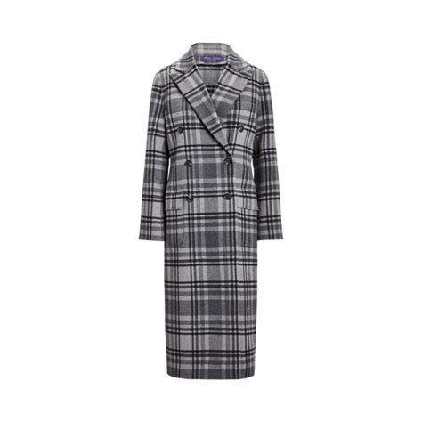 Connery Plaid Double Faced Wool Coat Ralph Lauren® Australia