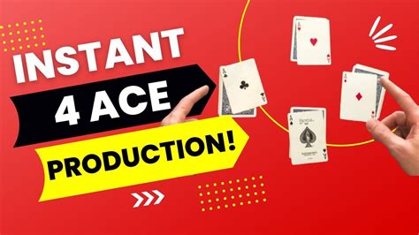 Instantly Produce ALL 4 ACES! (Four Ace Table Production Trick Tutorial ...