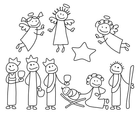 Nativity Animals Coloring Pages at GetColorings.com | Free printable ...