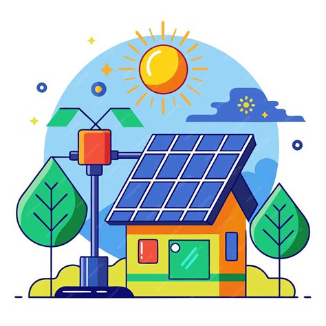 Solar Energy Design Clip Art And Vector Design With A White Background
