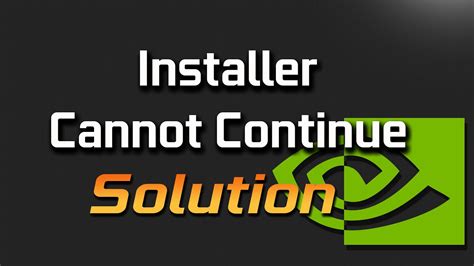 Nvidia Installer Cannot Continue In Windows 11 10 8 7 How To Fix