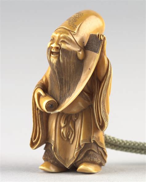 Netsuke Of A Chinese Sage Free Photo Rawpixel