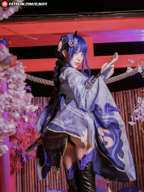 Raiden Shogun Cosplay Genshin Impact Elina Yi By Elinayiiicos On