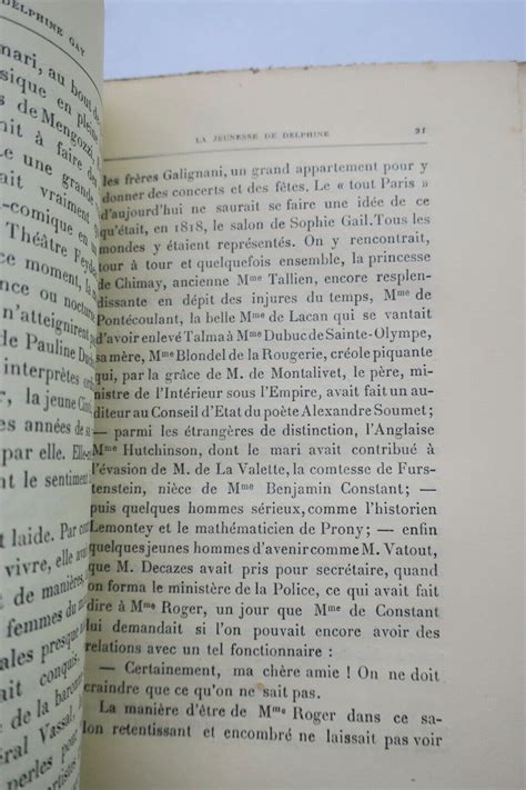 Gay Delphine Seche L On Madame De Girardin D Dicace Les Livres Anciens