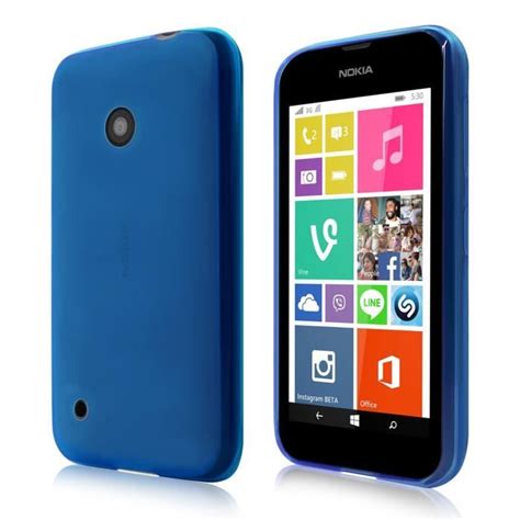 Coque Ultra Fine pour Nokia Lumia 530 en Bleu Cdiscount Téléphonie