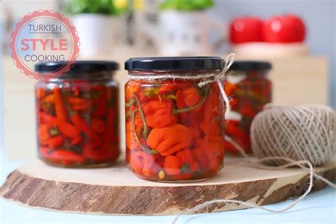 Quick Pickled Hot Peppers Turkish Style Cooking