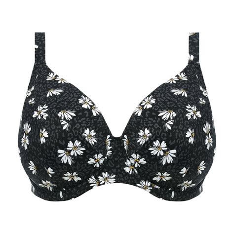 Underkläder och badkläder Bikini top uden fyld Elomi Plain Sailing Bikini Fullcup Black Daisy