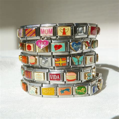 customizable italian charm bracelet stretchy italian charm bracelet
