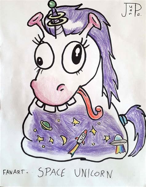 FanArt - Space Unicorn by JuanpaDraws on DeviantArt