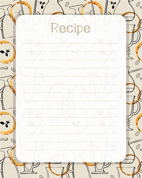 Recipe Card Clipart