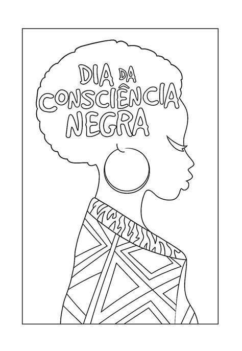 Cultura Afro Brasileira Desenho Da Consciência Negra Para Colorir - Desenhos do Dia da Consciência Negra para Colorir e Pintar - Tudo Para ...