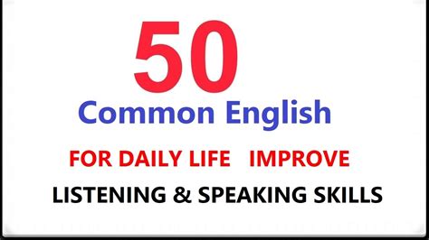 50 Common English Dialogs For Daily Life Improve Listening And Speaking