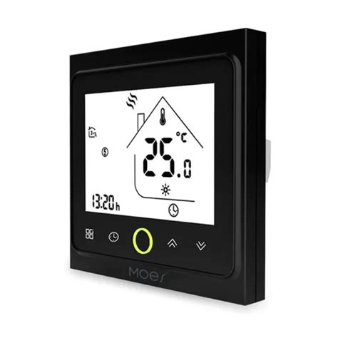 MOES - Zigbee Black Smart Thermostat for 3A Hydraulic Floor Heating