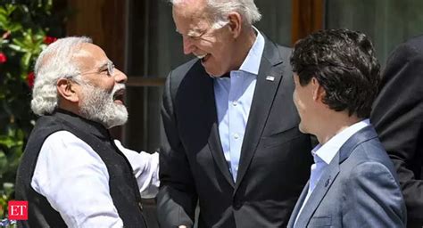 Joe Biden Bonhomie Between Leaders US Prez Joe Biden Walks Up To PM