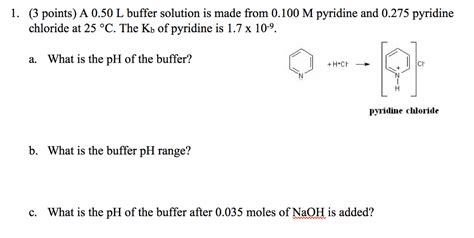 Solved Points A L Buffer Solution Is Made From Chegg