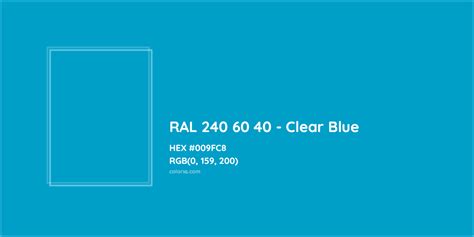 About Ral Clear Blue Color Color Codes Similar Colors