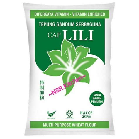 Tepung Gandum Serbaguna Cap Lili Hijau Shopee Malaysia