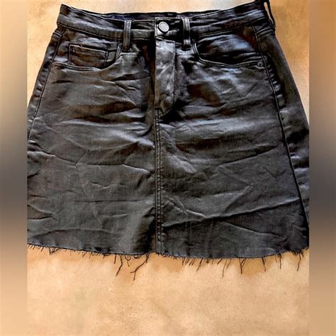 Blank NYC Skirts Blanknyc Coated Denim Skirt Poshmark