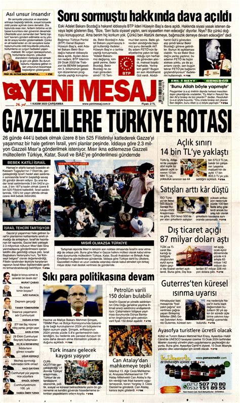 Yeni Mesaj Gazetesi Yeni Mesaj Man Et Oku Haberler Kas M