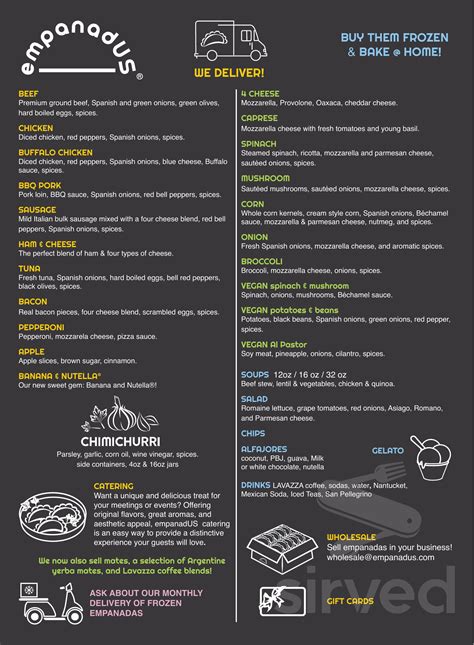 Empanadus Homewood,IL menu in Homewood, Illinois, USA