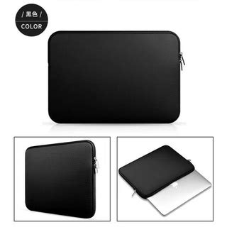 Laptop Pouch Inch Zipper Soft Sleeve Black