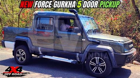 force gurkha  door pickup truck spied  test force gurkha pick