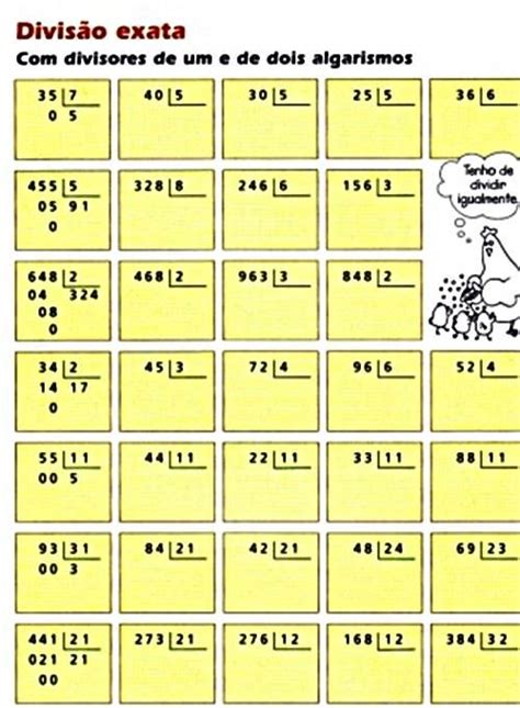 Passo A Passo Da Divisao - Passos da Divisão 1 ⁰ passo Divisão exata, com um numeral n ...
