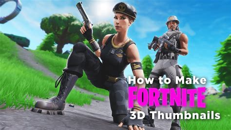 How To Make Fortnite 3d Thumbnails Using Blender Wphotoshop Youtube