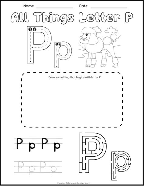 15 Letter P Printables Free And Easy Print The Simple Homeschooler