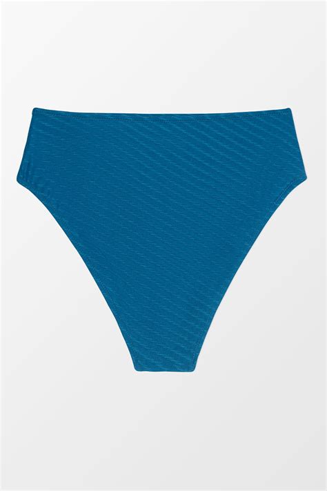 Tayler Textured High Waisted Bikini Bottom