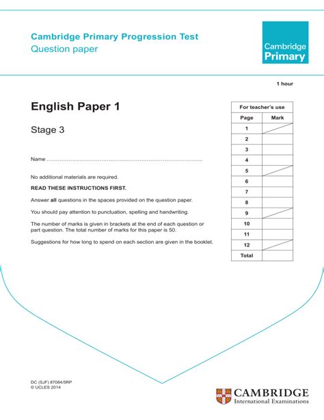 Cambridge Primary Progressiontests Past Papers Pdf Pdf 56 Off