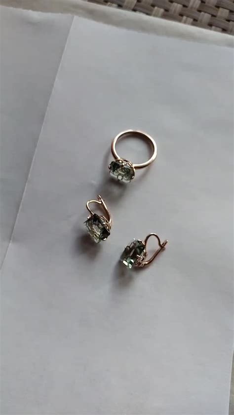 Золотые серьги с празиолит МОСКОВСКИЙ ЦЕПЕВЯЗАЛЬНЫЙ ЗАВОД 2111442_01 ...