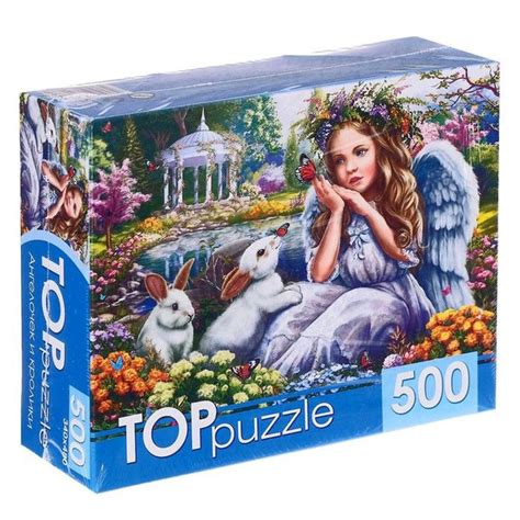 Пазлы Рыжий кот 500 деталей "Ангелочек и кролики" (ХТП500-4238) купить ...