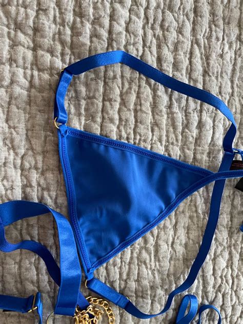 Mo Finance RSLOVE Garter Set Lingerie For Women Sexy Underwire Piece Sets Strappy Chain