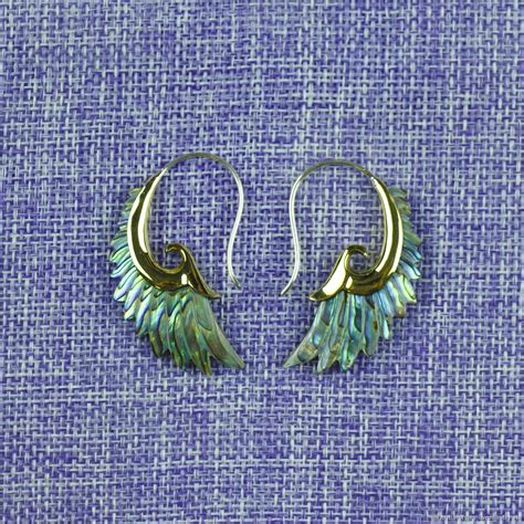 Серьги " Крылья Ангела (з.п.н.)" – заказать на Ярмарке Мастеров ...