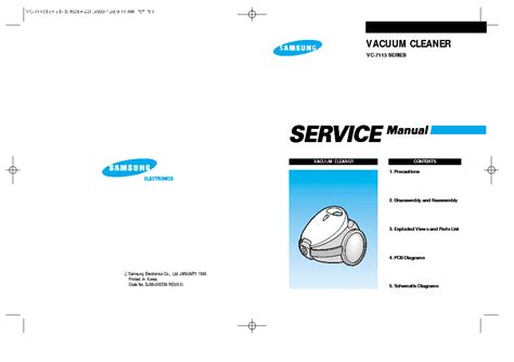 SAMSUNG VC7113 SERIES Service Manual download, schematics, eeprom ...