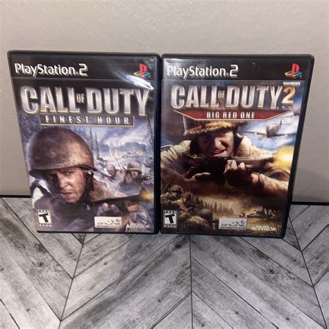 Call Of Duty Finest Hour And Call Of Duty Big Red One Ps2 Lot Of 2