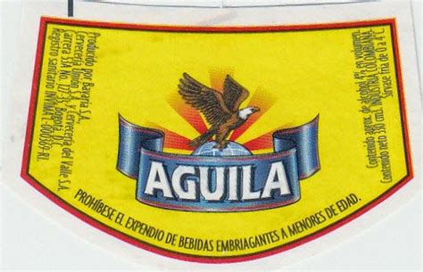 Etiquetas De Cervezas Y Maltas Colombianas Aguila Aguila Etiquetas